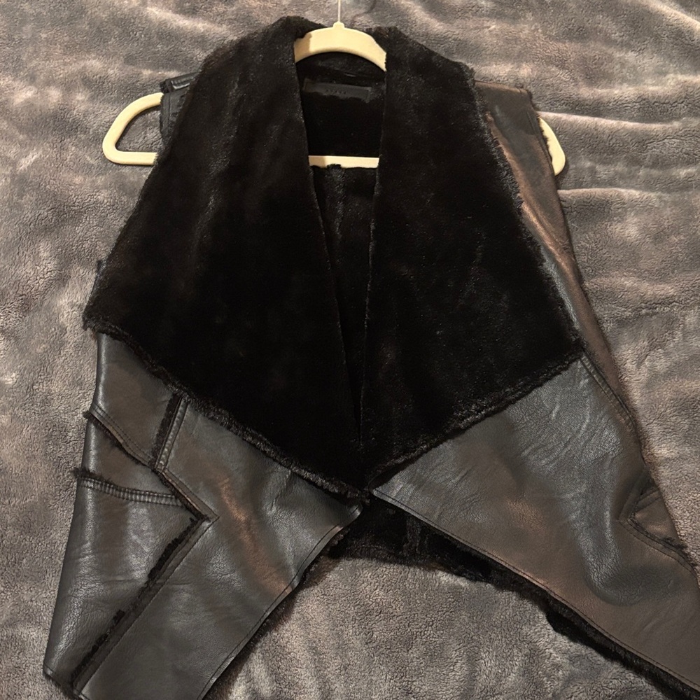 Blank NYC Black Leather Vest